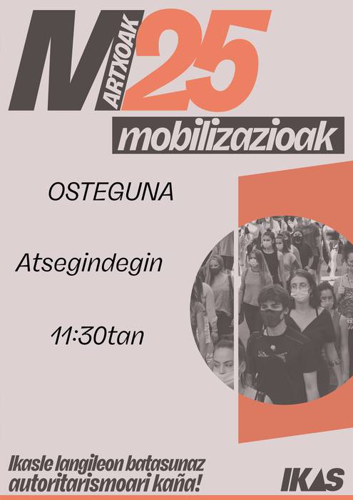 Gaur, mobilizazioa Atsedegindegin