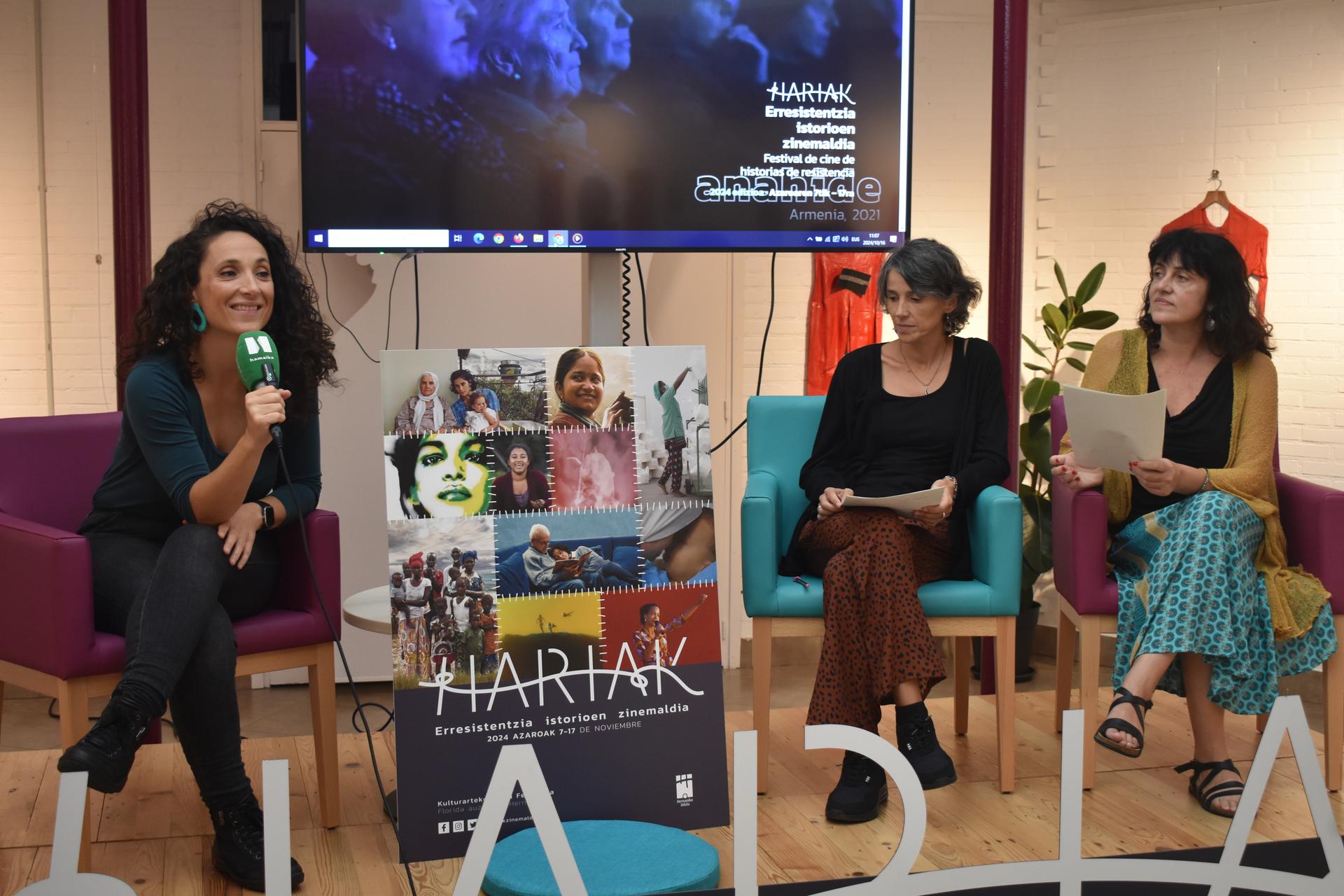 Kulturarteko Plaza Feministan, Hariak zinemaldia