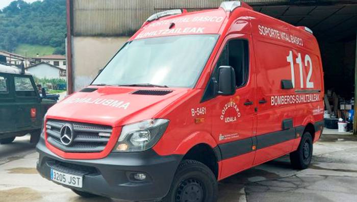Anbulantzia berria, Goizuetako suhiltzaile boluntarioentzat