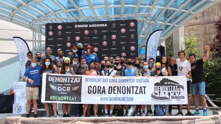 Denontzat taldeko kirolari ugarik parte hartu zuten Andorrako Spartan proban