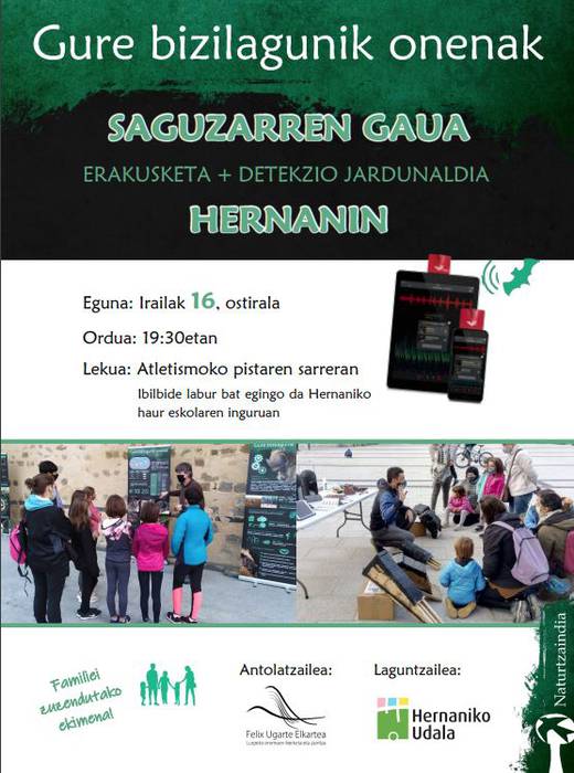 Saguzarren gaua izango da hilaren 16an