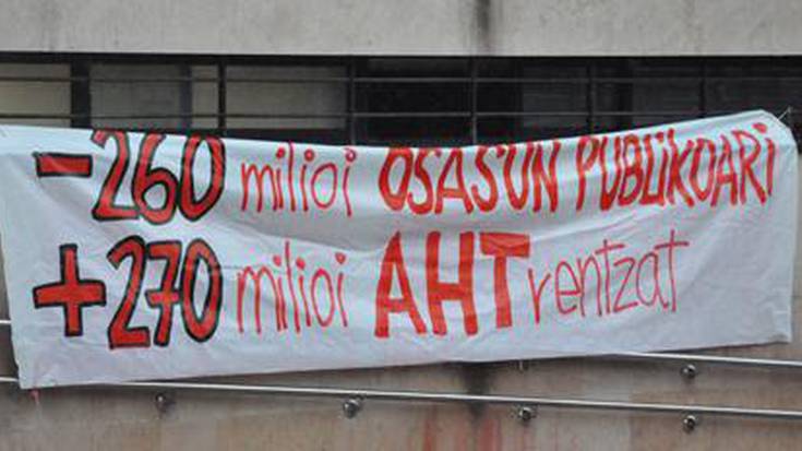 Batzarra gaztetxean eta txarla eta bideo emanaldia Institutuan gaur, AHTaren aurka