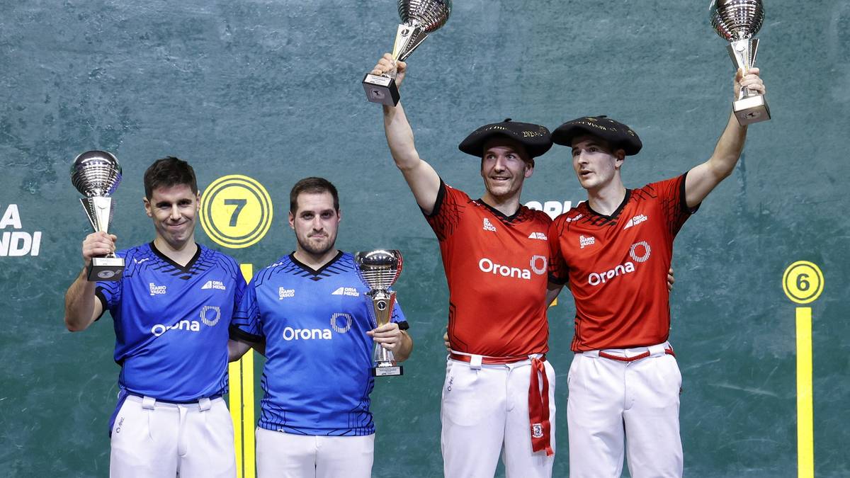 Ansak eta Zubirik jantzi zuten Binakako txapel preziatua