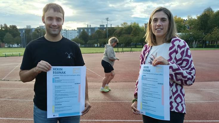 Hekin Egunak jarri dituzte martxan, herrian kirola eta jarduera fisikoa zabaltzeko