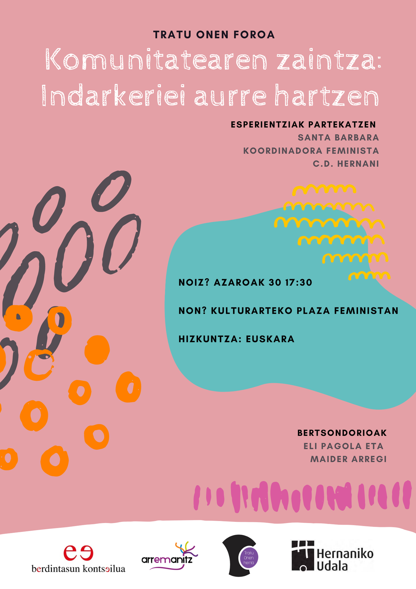 Komunitatearen zaintzaz, foroa gaur