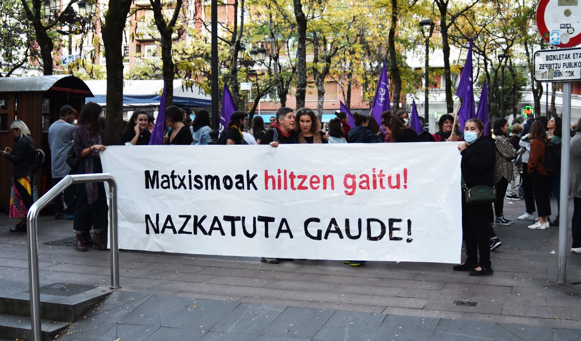 Kontzentrazioa bihar, Zarauzko erailketa matxista salatzeko