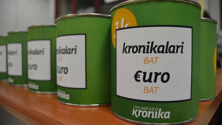 ‘Kronikalari bat, euro bat’; euskeraz irakurtzen segi nahi dutenak, zenbat? 