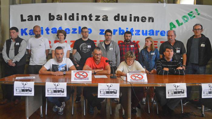 «Autobus zerbitzuko murrizketekin, litekeena da 30 langilek baino gehiagok lanpostua galtzea»