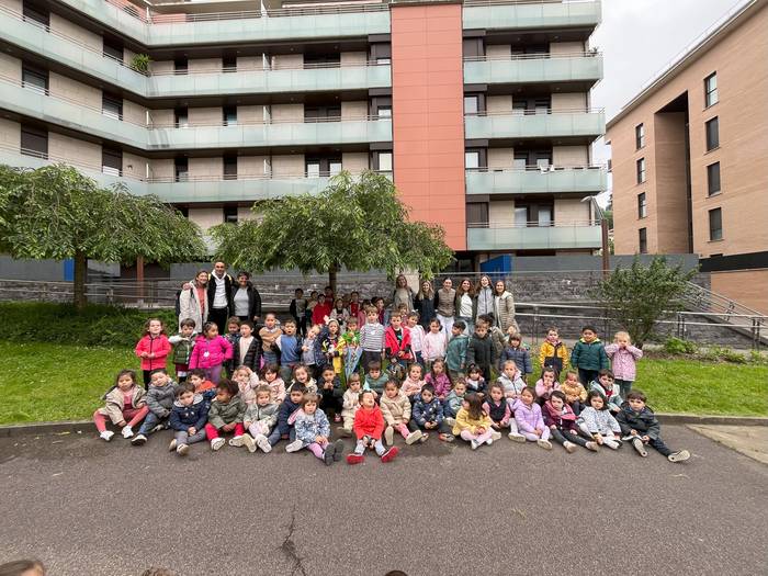 'Xomorroen etxea' proiektua aurrera eraman dute Aratzeko ikasleek
