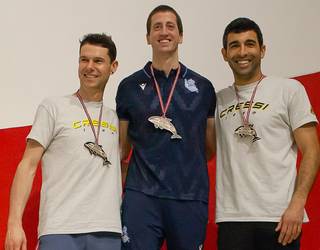 Txomin Mugika hernaniarrak Euskadiko errekorra hautsi zuen Euskoapneako aletarik gabeko dinamikan