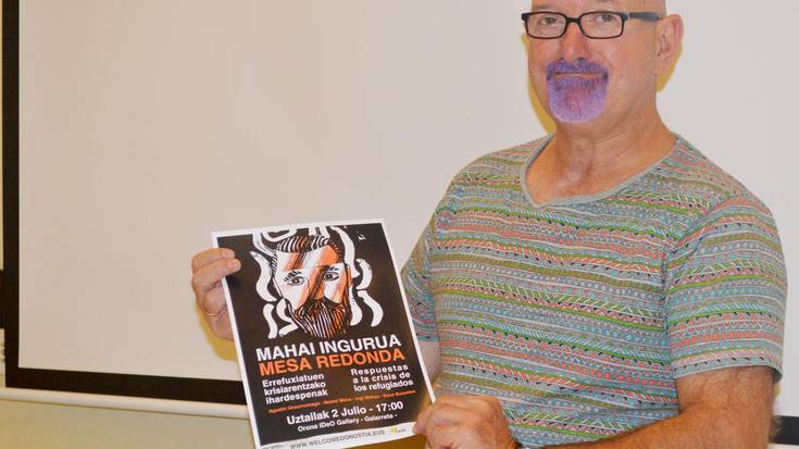 Mahai ingurua antolatu dute etzi,  errefuxiatuen krisiari nola erantzun aztertzeko 