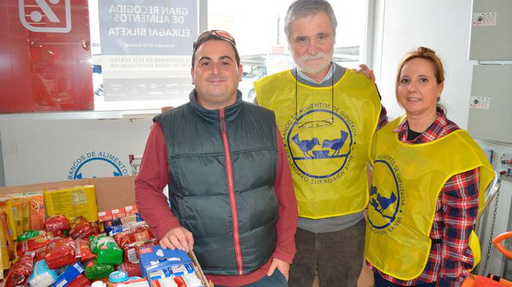 21.800 kilo janari bildu dira Hernain; aurreko urtearekin alderatuta, bikoitza