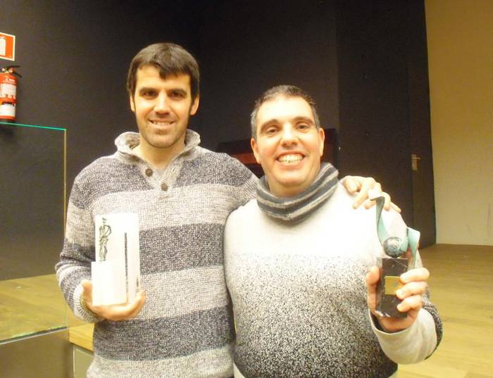 Iñaki Sanz-Azkue eta Iñigo Legorburu, sarituak Hondarribian