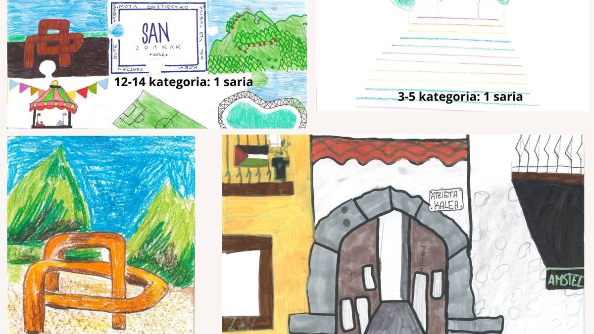 86 partehartzaile eta zortzi saritu, San Joanetako marrazki lehiaketan