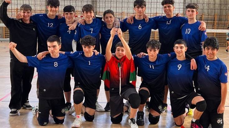 Kadete mailako mutilak, Euskadiko txapeldunak boleibolean