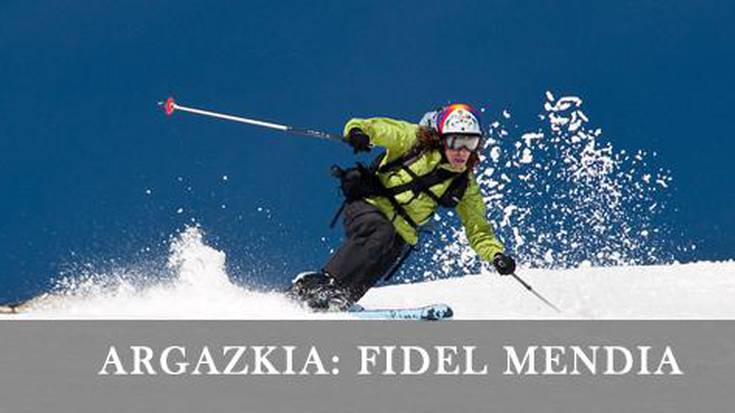 Eskiekin muga-mugan, pirineoetako malkarretan