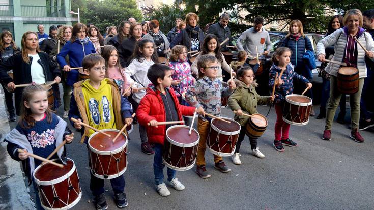 Suziria eta danborrak prest, festa lehertzeko