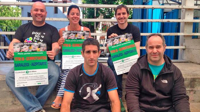 Pausokaren alde, pelota partidua Antiguan