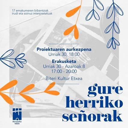 ‘Gure herriko señorak’ erakusketa inauguratuko da bihar