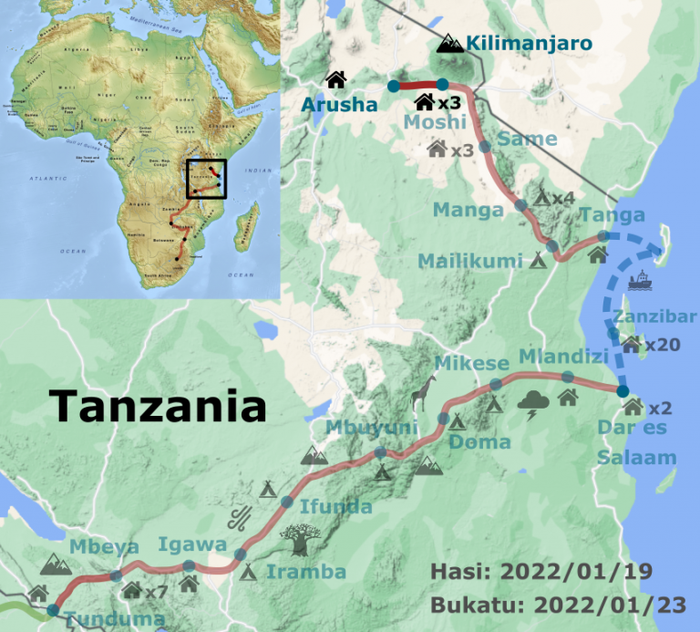 110-114 egunak: Kilimanjaroren magalean