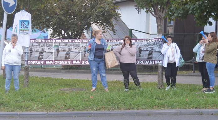 Eguneko zentroko langileak greban, Hernanin ere