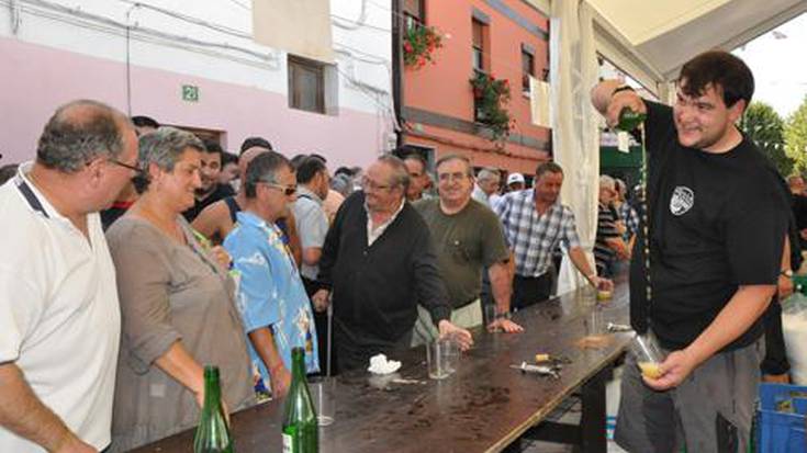 Idi proba, goiz eta arratsalde, Ergobiko jaietako azken egunean 