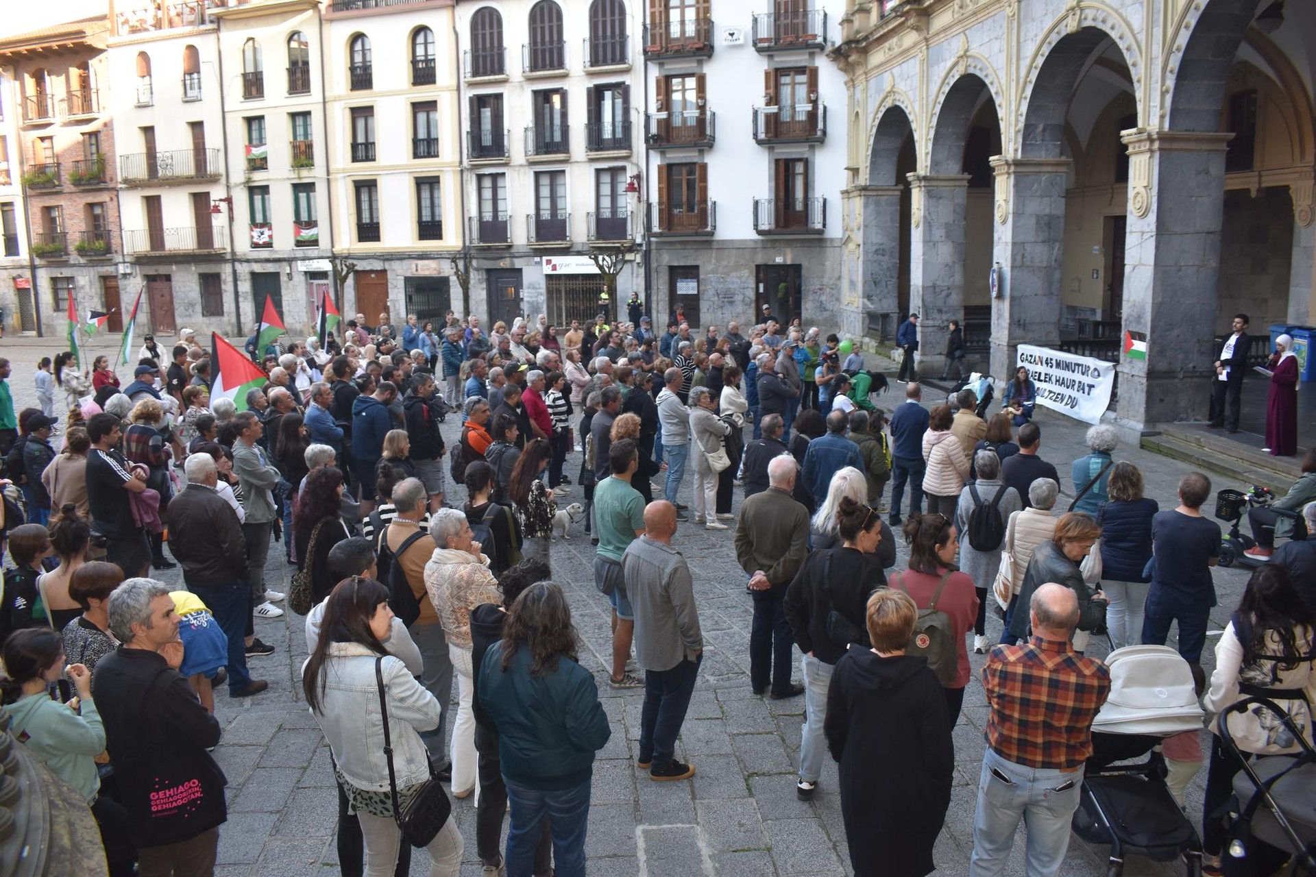 Palestinaren aldeko manifestazioa izango da ostiralean, Plaza Berritik