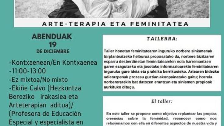 'Arteterapia eta feminitatea', bihar