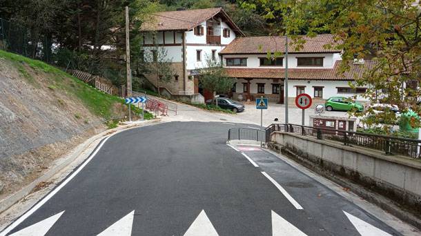 Santio Zeharrako bihurguneko lanak amaituta, dagoeneko