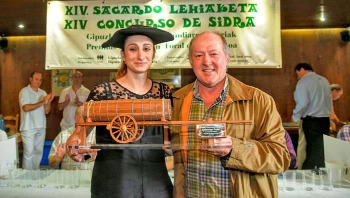«Gure sagardoa urteko onena izatea,  oso bultzada inportantea da»