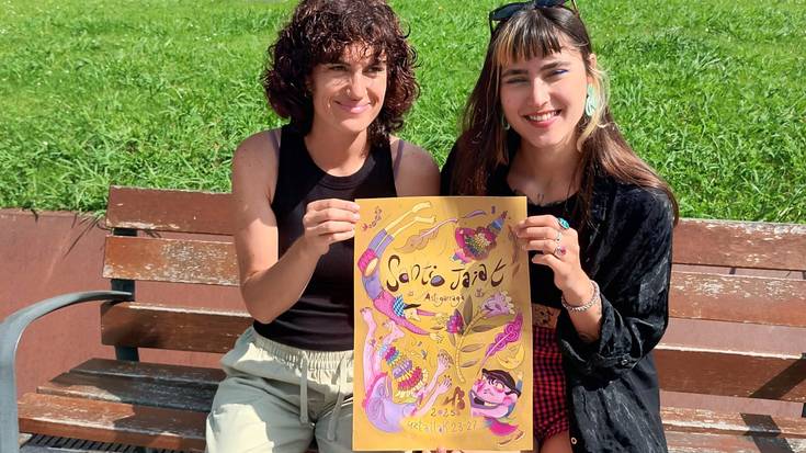 Sara Etxeberria Zapirainen 'Kolorez jai' da Santiotako kartel irabazlea