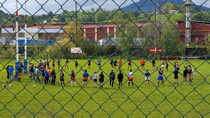 10 urte bete ditu errugbi elkarteko talde inklusiboak, borobila etengabe haundituz