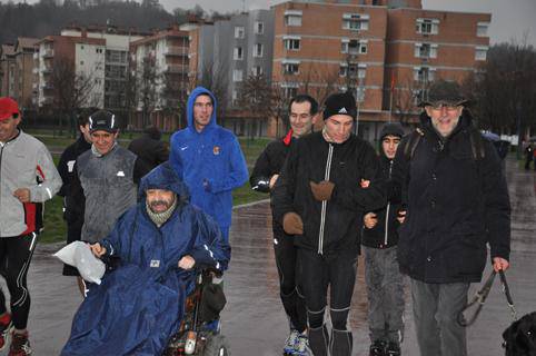 Haunditzen ari da Salillasekin korrika ari den talde kopurua 