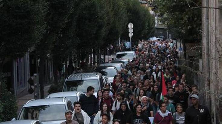 Palestinaren aldeko manifestazioa