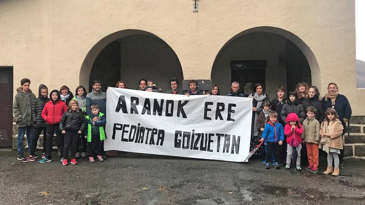 Aranoarrek ere eskaera, pediatria zerbitzua berrezartzeko Goizuetan