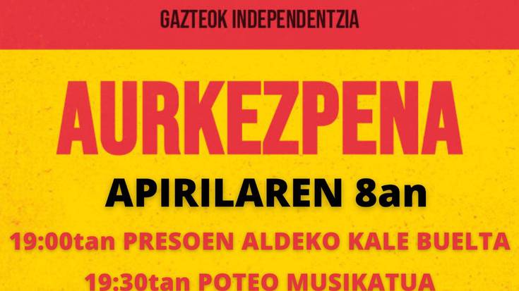 Gazte Martxaren aurkezpena, gaur