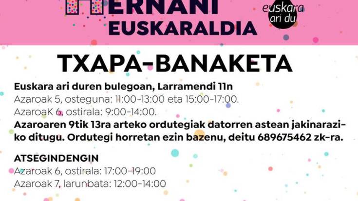 Txapen banaketa, Euskaraldiak