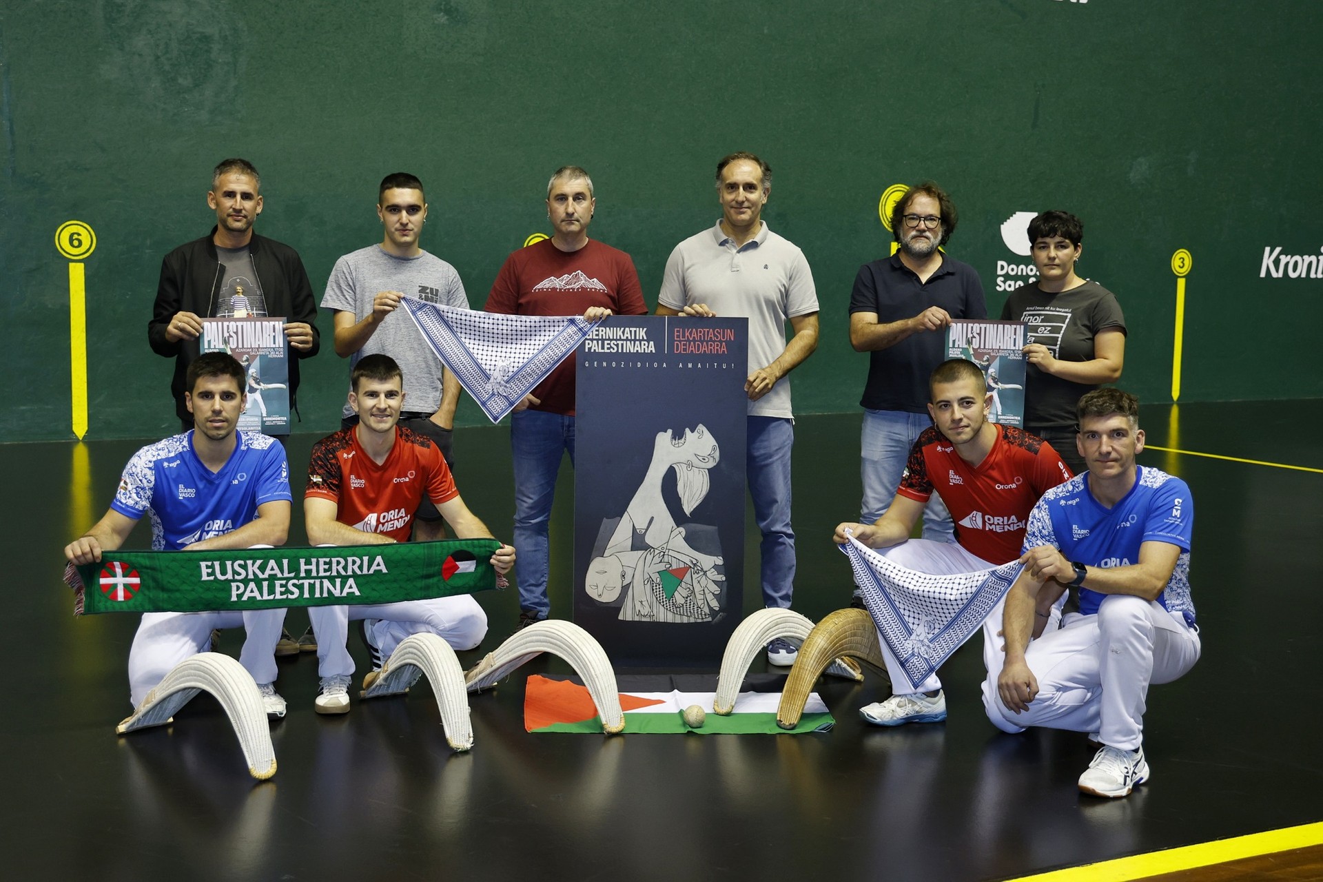 Palestinaren aldeko pelota jaialdia egingo dute azaroaren 23an, Galarreta pelotalekuan