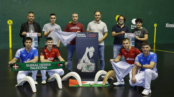 Palestinaren aldeko pelota jaialdia egingo dute azaroaren 23an, Galarreta pelotalekuan