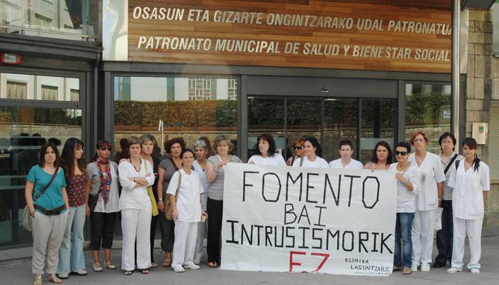 Udaletxearen kontratazio sistemaren aurka, kontzentrazioak Zaharren Egoitzan