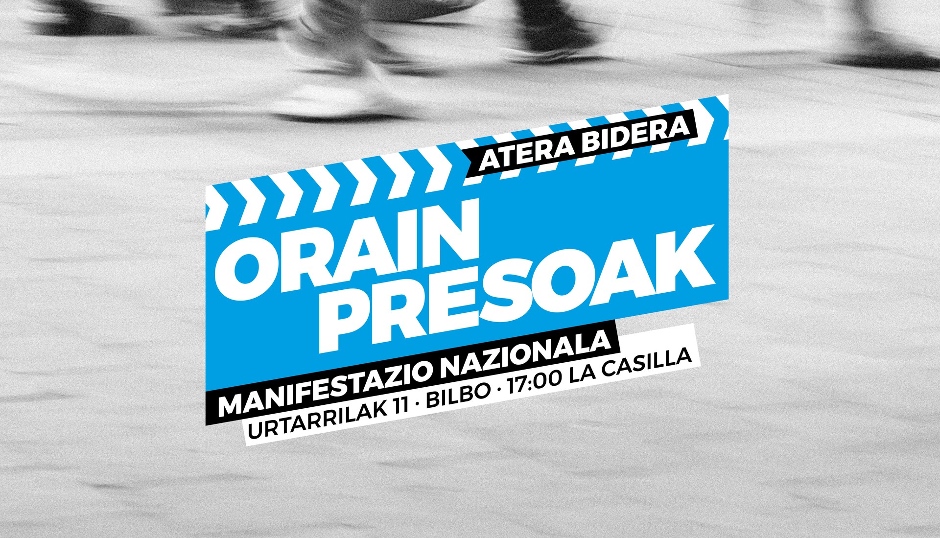 Bilbon eta Baionan gaur, manifestazioak