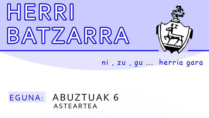 Herri Batzarra gaur, katastroaz