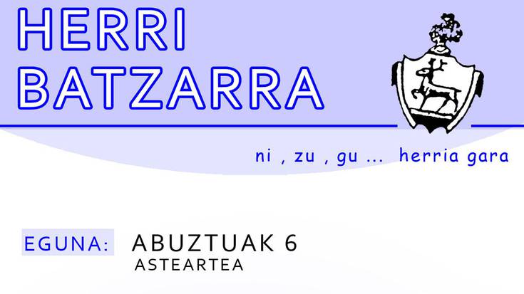Herri Batzarra gaur, katastroaz