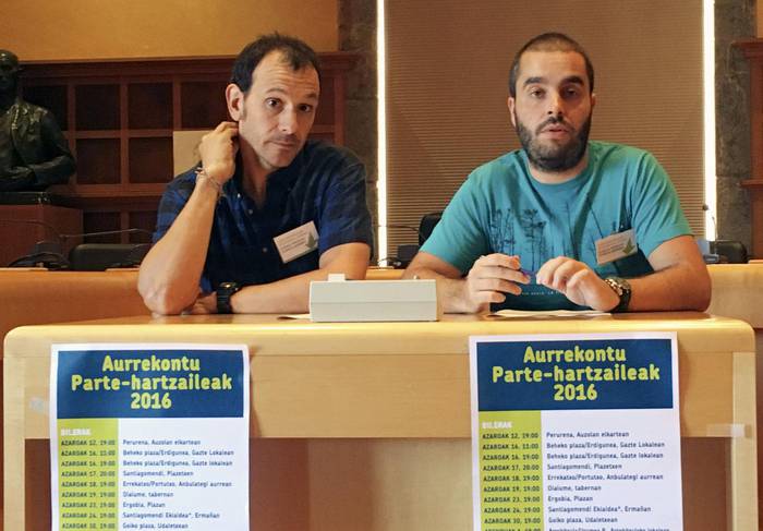 «Auzoz auzoko bilera erronda egingo dugu,  aurrekontuak ahalik eta partehartzaileenak izateko»