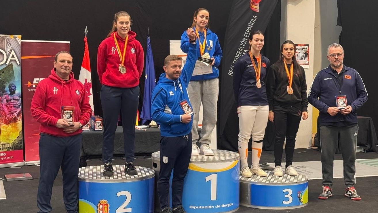 June Ruiz esgrimista hernaniarra, Espainiako txapeldunorde juniorretan