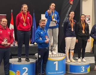 June Ruiz esgrimista hernaniarra, Espainiako txapeldunorde juniorretan