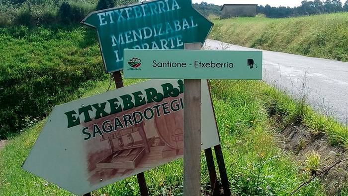 Seinale berriak, baserri, sagardotegi eta landa Etxeen izenekin