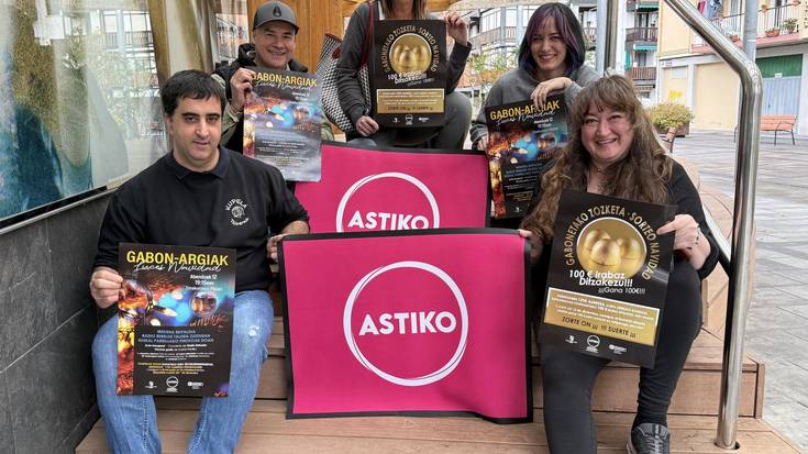 Gabonetako argiak pizteko ekitaldia egingo du gaur Astikok, Emakumeon Plazan