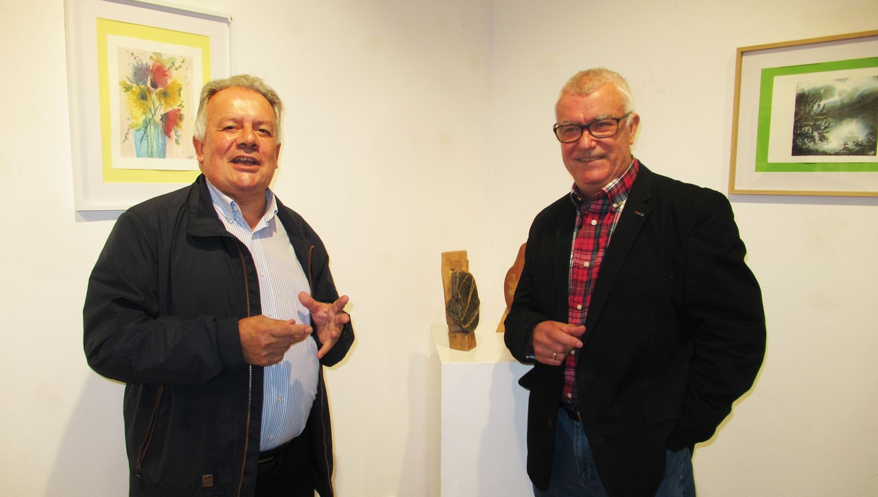 Isidoro Ávilaren 'Egurra eta harria' eta Miguel Monteroren 'Akuarela' erakusketak bihartik, ikusgai