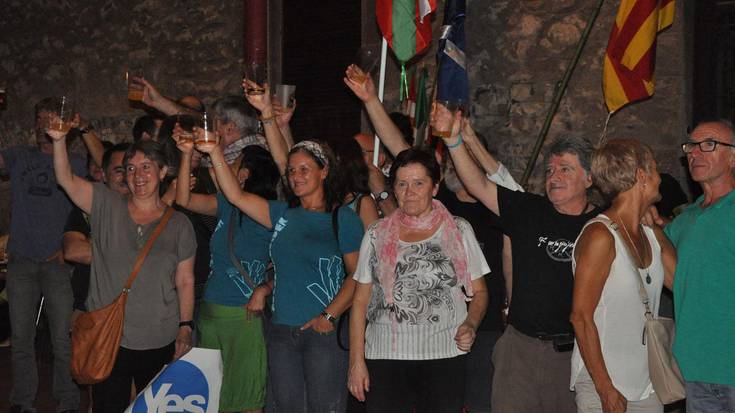 Eskoziako galdeketaren alde, festa